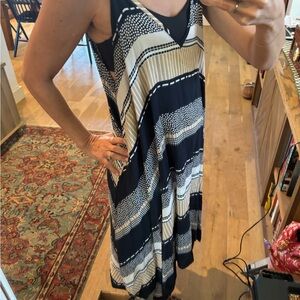 Striped trapeze dress by Angie